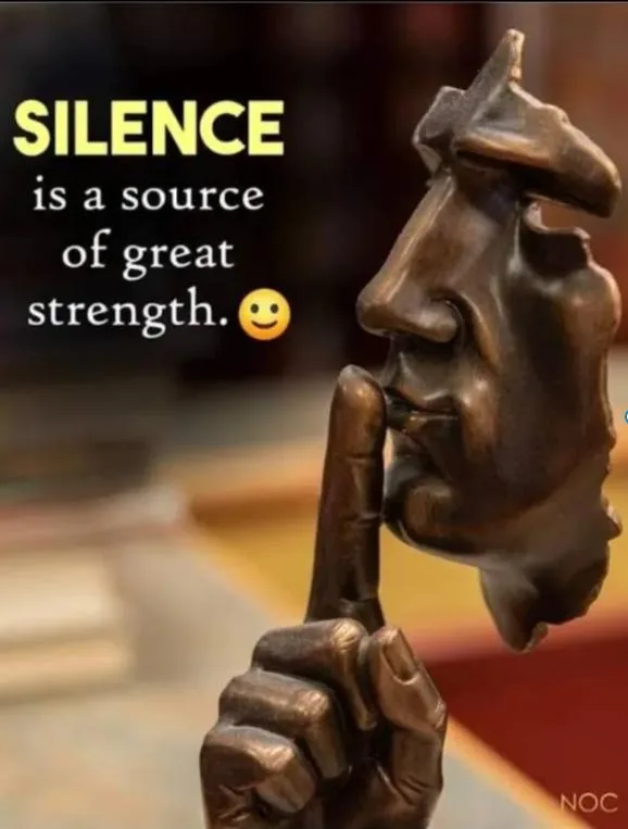 Poem - 🌷 " Power of silence "